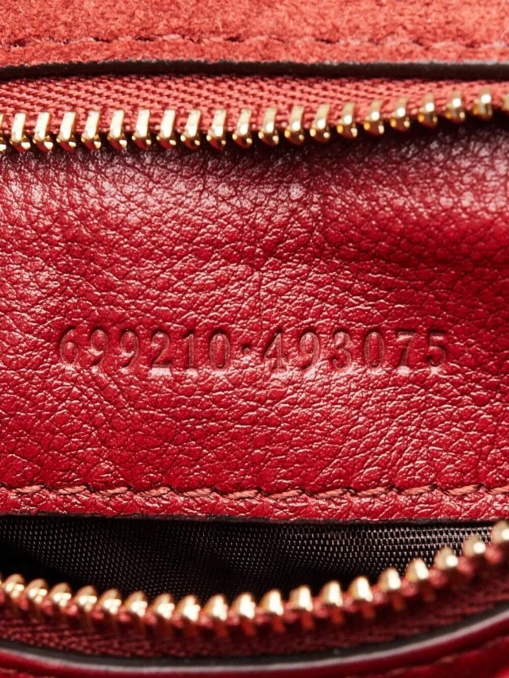 Gucci Red Suede Blondie Crossbody Bag - Picture 12 of 12